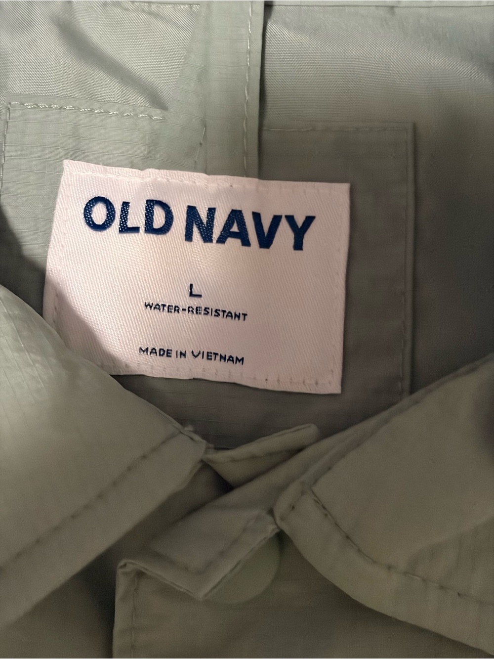 Old Navy Men's Button-Down Shirt - Light Sage Green